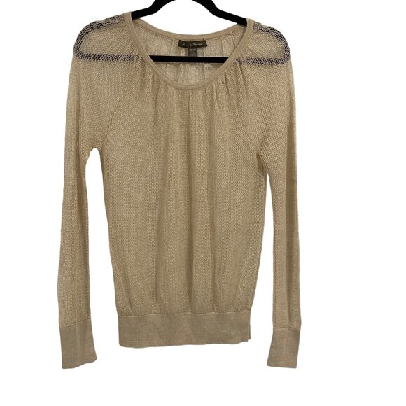 Tommy Bahama Tan Mesh Sweater Size XS‎ - Picture 1 of 6